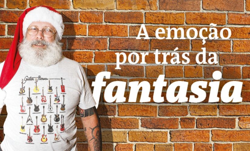 Hélcio sempre brincou de ser Papai Noel, mas se dedica profissionalmente a alegrar crianças na época natalina desde 2017
