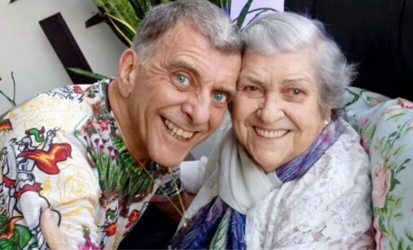 Jorge Fernando, morto há dois meses, e a mãe, Hilda, que faleceu hoje (29).