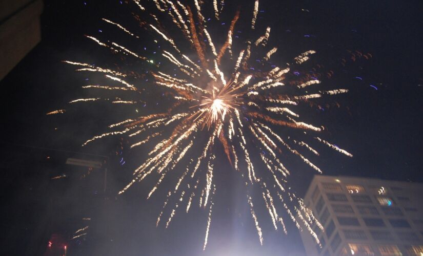 Festa de ano-novo na avenida Paulista, regi&atilde;o central da Capital