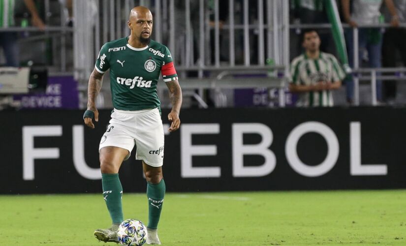 O volante foi capitão na partida de ontem (15) contra o Atlético Nacional pela Florida Cup