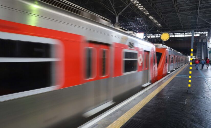 Trem da CPTM, em S&atilde;o Paulo