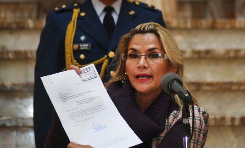 Áñez assumiu o governo após a renúncia de Evo Morales, em novembro passado
