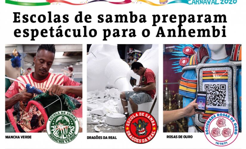 As escolas do grupo especial desfilam nos dias 21 e 22 de fevereiro e as escolas do grupo de acesso desfilam nos dias 23 e 24 de fevereiro