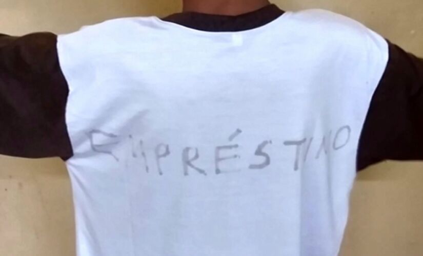 A foto da camiseta com a palavra ENTITY_quot_ENTITYempréstimoENTITY_quot_ENTITY viralizou nas redes sociais; caso aconteceu em escola de Americana