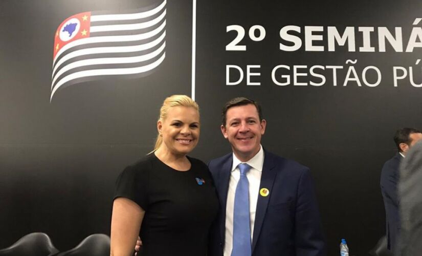 A deputada estadual Carla Morando e o marido prefeito de São Bernardo do Campo