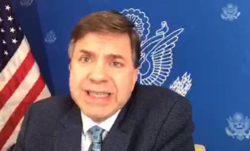O novo embaixador dos Estados Unidos no Brasil, Todd Chapman nesta terça-feira (7), durante entrevista coletiva online