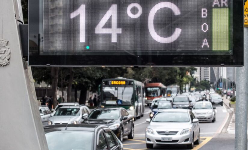 Nesta sexta (8), o sol poderá dar as caras, mas a temperatura deve ficar em torno dos 19°C
