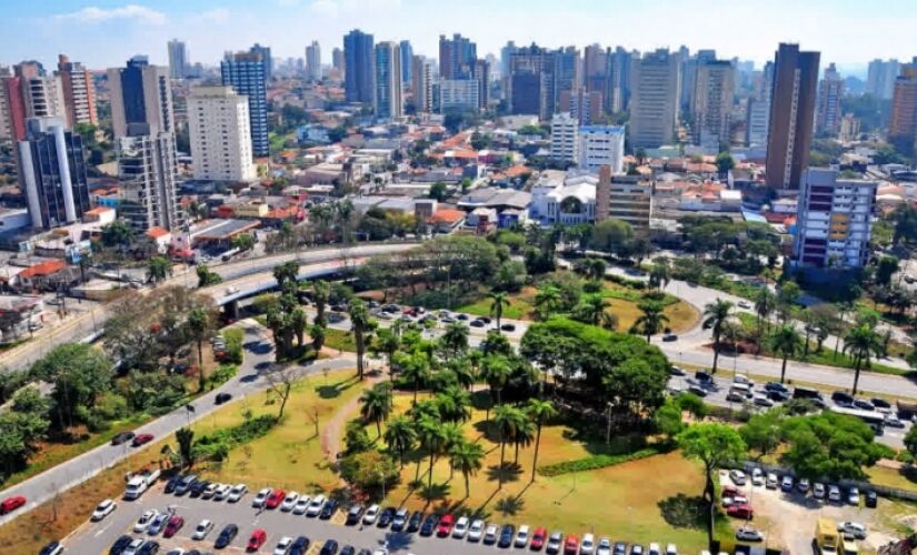 Vista aérea de Santo André, no ABC Paulista