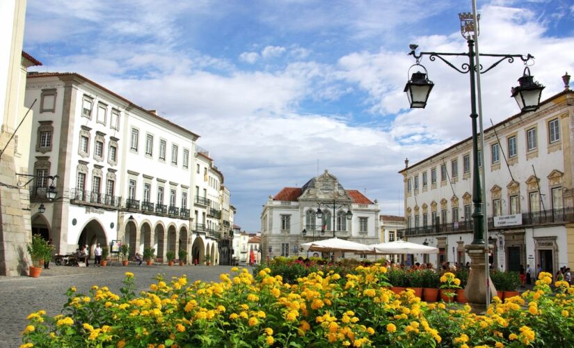 Cidade de &Eacute;vora, em Portugal