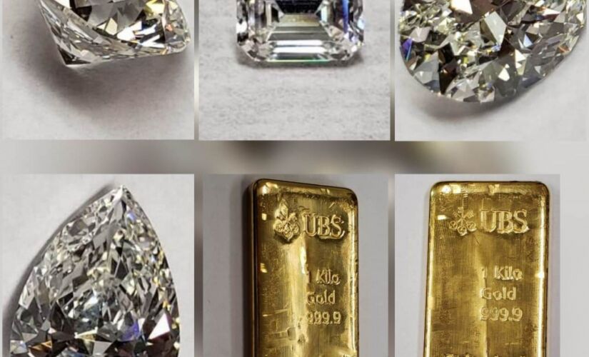Ao todo estão disponíveis para venda 20 lotes, sendo 15 de diamantes e 5 lingotes de ouro 24k