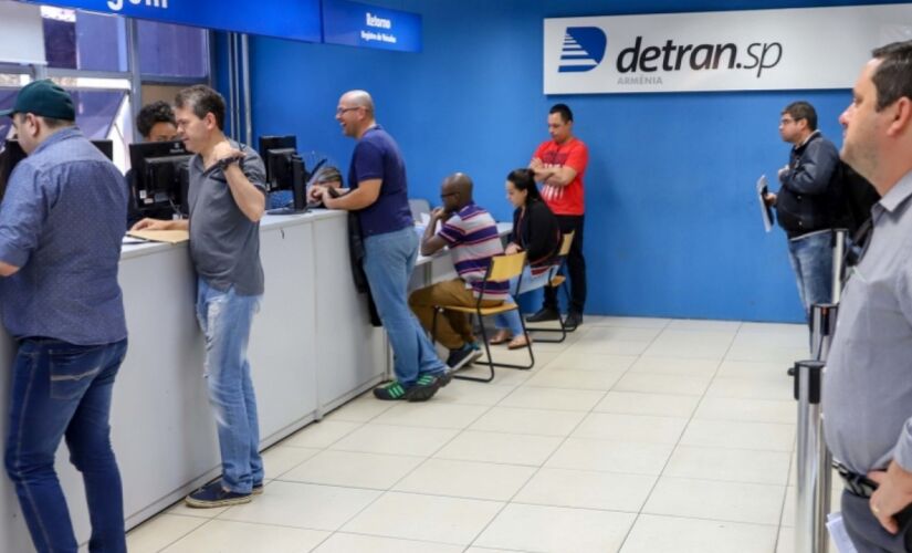 Unidade do Detran na cidade de São Paulo