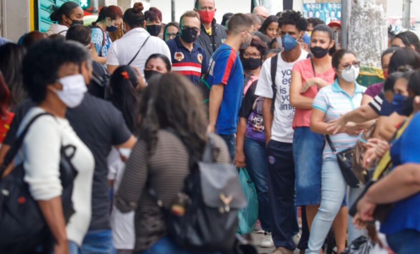 Movimento na regi&atilde;o do Br&aacute;s durante a pandemia