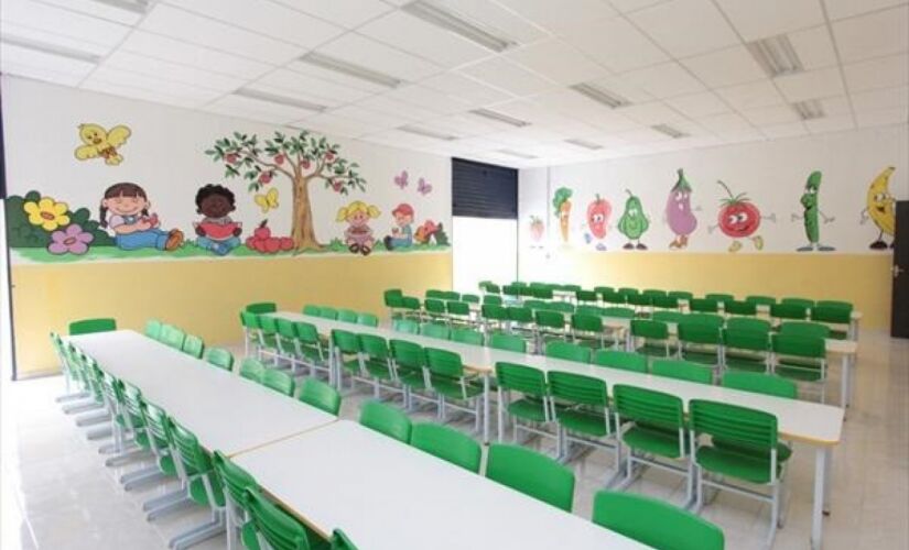Sala de aula em escola municipal de Mauá, no ABC Paulista 