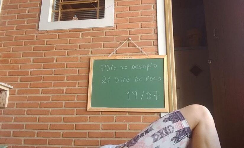 Aluna durante aulas do  'Projeto 21 Dias de Foco' em Porto Feliz 