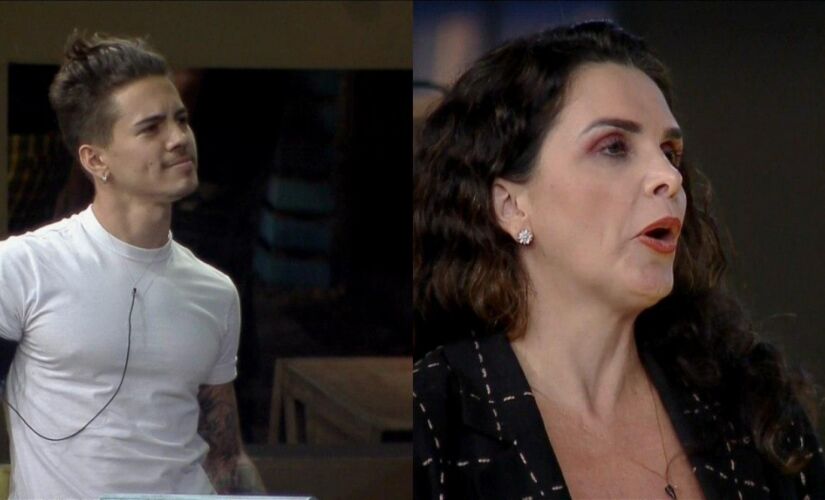 Biel e Luiza Ambiel durante brincadeira