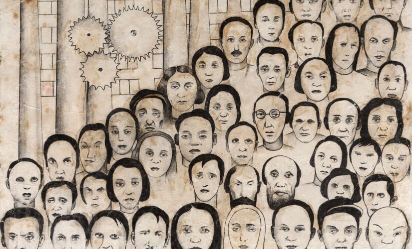 O esboço do quadro ENTITY_quot_ENTITYOperáriosENTITY_quot_ENTITY, de Tarsila do Amaral foi arrematado por R$ 1,2 milhão 