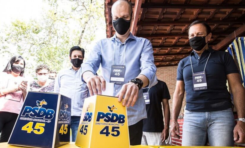 O governador João Doria acompanhou Bruno Covas na convenção