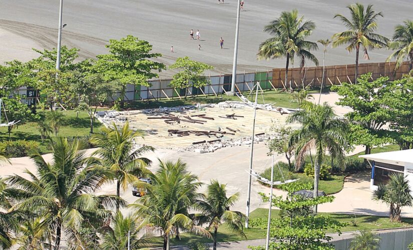 Com tudo no chão, Prefeitura de Santos poderá ter que arcar sozinha com os custos de um novo parque no Emissário Submarino