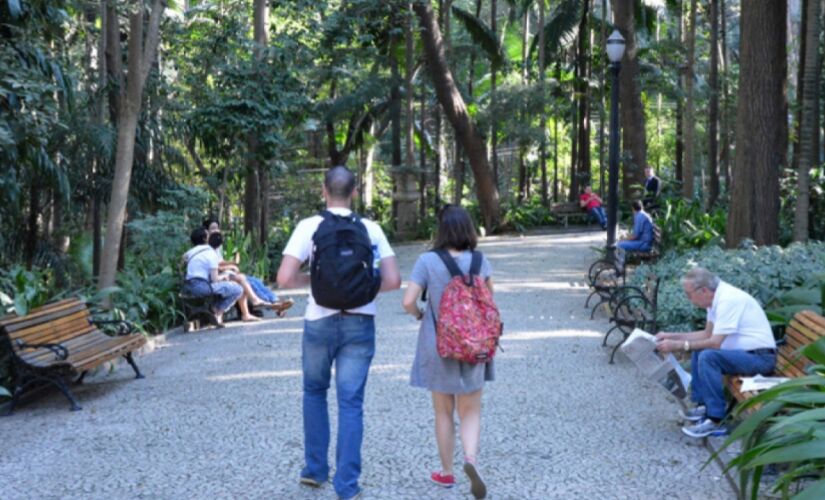 Parque Trianon, na avenida Paulista, região central de São Paulo