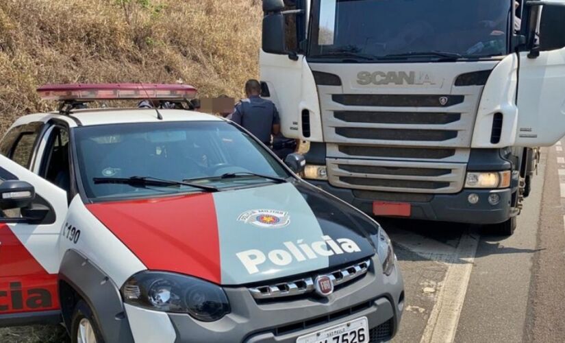 Pol&iacute;cia Militar prendeu homem suspeito de roubar um caminh&atilde;o em Salto