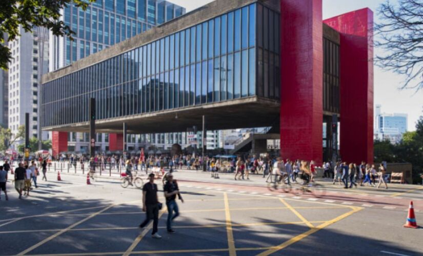 Museu de Arte de São Paulo (Masp), na avenida Paulista, localizado na região central de São Paulo