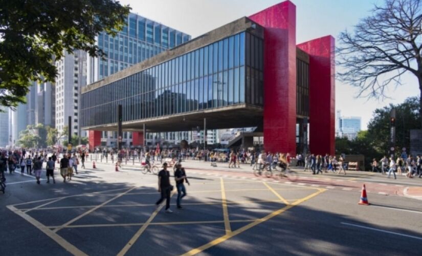 Museu de Arte de São Paulo (Masp), na avenida Paulista, localizado na região central de São Paulo