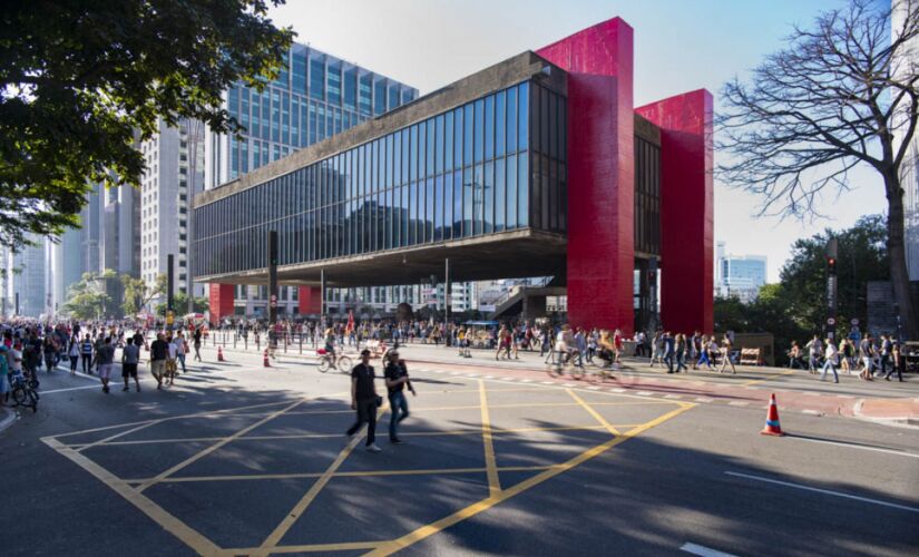 Museu de Arte de São Paulo (Masp), na avenida Paulista, localizado na região central de São Paulo