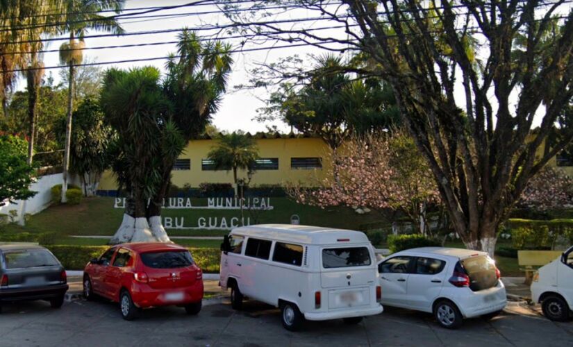 Prefeitura Municipal de Embu-Gua&ccedil;u, na regi&atilde;o sudoeste da Grande S&atilde;o Paulo