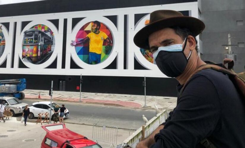 O artista urbano Kobra e sua arte: o mural em homenagem ao Pelé