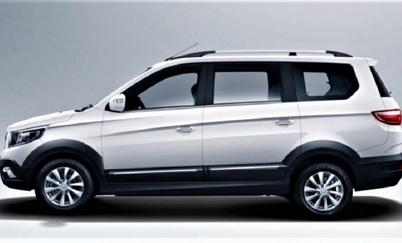 A minivan elétrica EX7 tem capacidade para sete pessoas