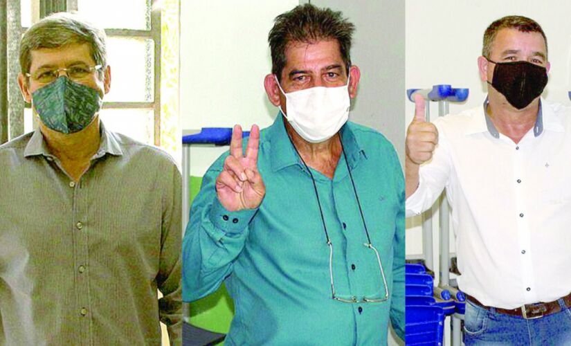 Dr. C&aacute;ssio Prado, Miguel Arcanjo e Cl&aacute;udio dos Santos (Marola)