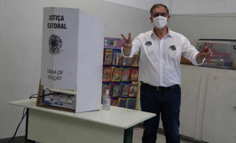 O vereador e candidato a prefeito de Santos, Antonio Carlos Banha Joaquim, do MDB
