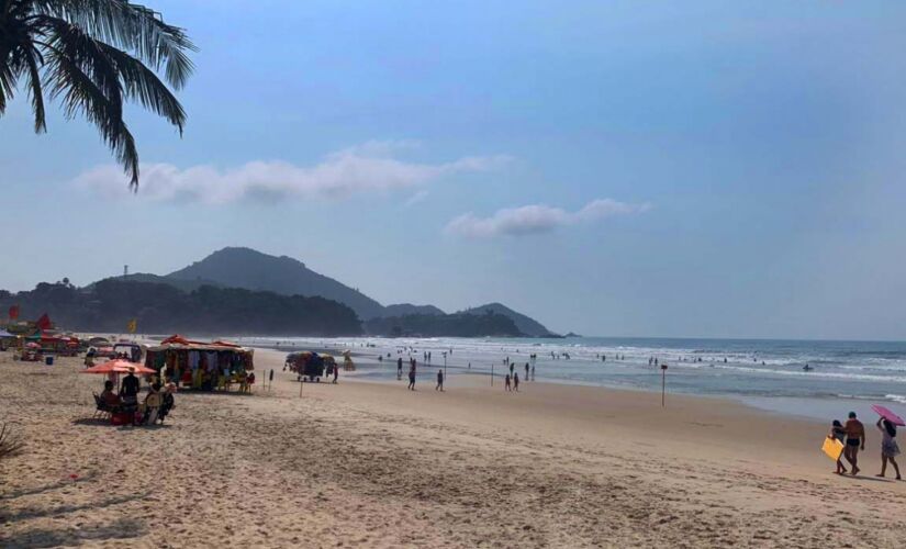 Praia Grande, em Ubatuba, no litoral norte paulista