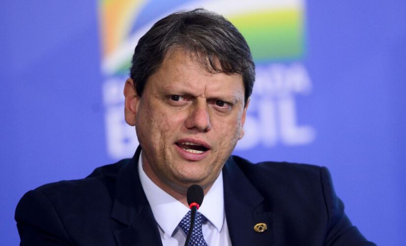 O ministro da Infraestrutura, Tarcísio Gomes