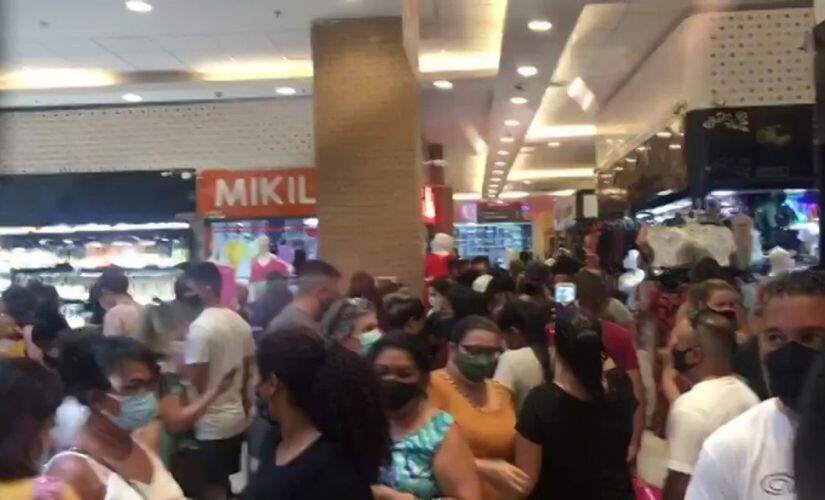 Shopping da região estava cheio