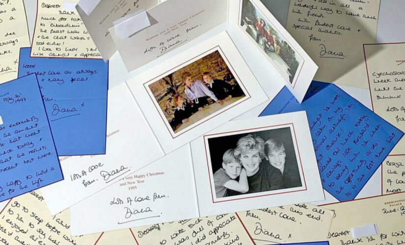 Foram leiloadas no Reino Unido 40 cartas e cartões escritos pela princesa Diana para um amigo da família entre 1990 e 1997