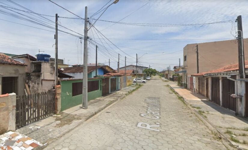 Rua Cardeal Mota, em Itanhaém, no litoral sul de São Paulo