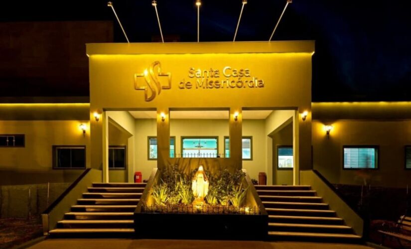 Fachada da Santa Casa de Sorocaba, no interior de São Paulo