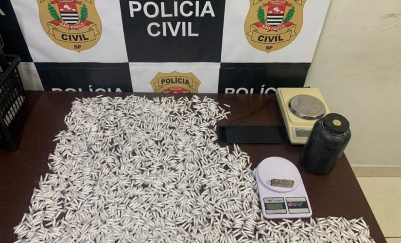 Polícia Civil apreendeu mais de duas mil porções de cocaína no bairro Cidade Nova em Itu 