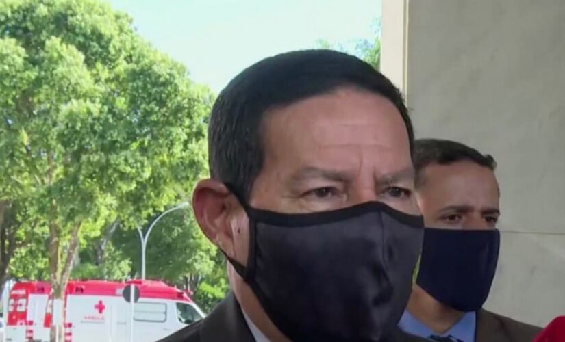 Vice-presidente Hamilton Mourão nesta sexta-feira