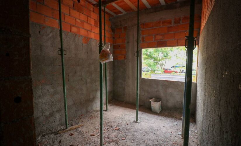 Obras da UBS Laguna em Taboão da Serra, na Grande São Paulo