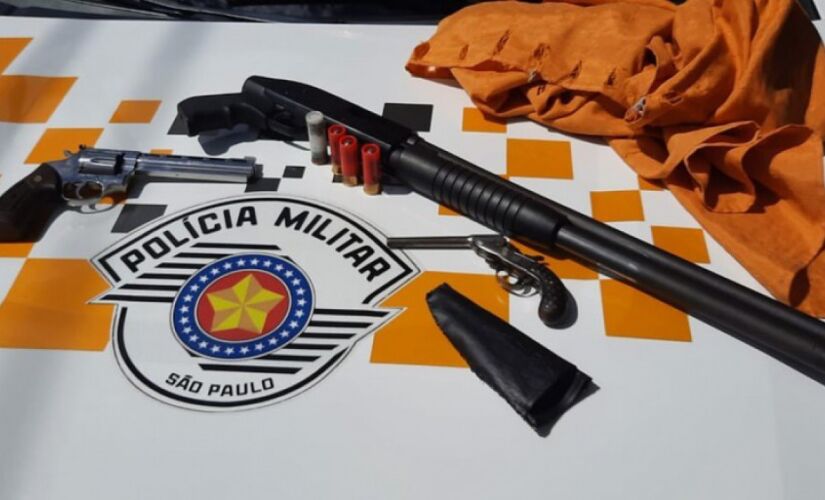 Homens foram presos após atirarem em dono de retífica no centro de Itu; segundo a PM, após efetuarem os disparos, os criminosos fugiram