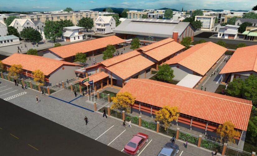 A escola terá doze salas e área construída de cerca de 3.200 m²