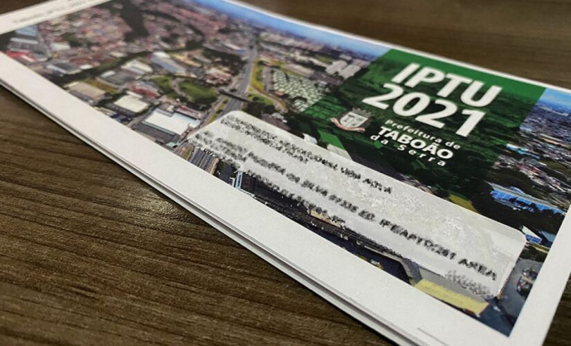 Carn&ecirc;s do IPTU de Tabo&atilde;o da Serra do ano de 2021