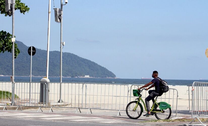 Praia de Santos, no litoral paulista