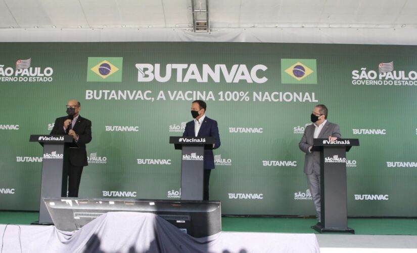 Pela manhã, o governador anunciou a ButanVac, vacina produzida integralmente pelo Butantan