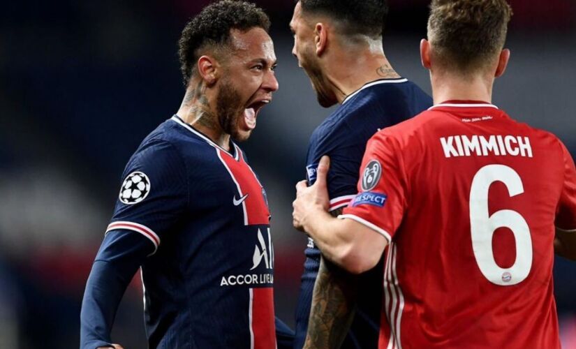 Neymar em jogo do PSG na Liga