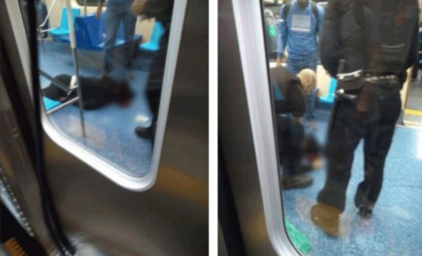 Foto do site SP Sobre Trilhos mostra passageira ferida dentro de vagão do Metrô em SP