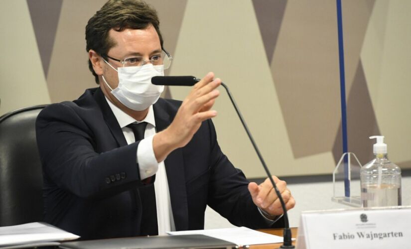 Fabio Wajngarten (Comunicação da Presidência) prestando depoimento à CPI da Pandemia