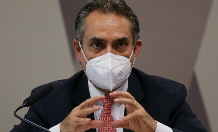 Gerente-geral da Pfizer na América Latina, Carlos Murillo, durante depoimento à CPI da Covid-19